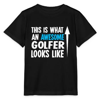 Golfing - Stanley/Stella MINI CREATOR Kids’ T-Shirt - black - Front - Mikhail (115cm)