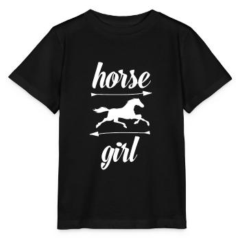 Fille de cheval - T-shirt bio MINI CREATOR Stanley/Stella Enfant - noir - Devant - Mikhail (115cm)