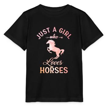 Fille de cheval - T-shirt bio MINI CREATOR Stanley/Stella Enfant - noir - Devant - Mikhail (115cm)