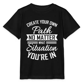 motivation - T-shirt bio MINI CREATOR Stanley/Stella Enfant - noir - Devant - Mikhail (115cm)