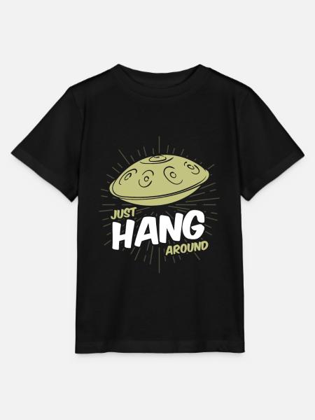 Handpan Hang Snail Music Sound T-Shirt Tee - Koszulka dziecięca Stanley/Stella MINI CREATOR  - czarny
