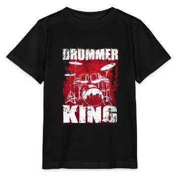 Batterie batterie batteur - T-shirt bio MINI CREATOR Stanley/Stella Enfant - noir - Devant - Mikhail (115cm)