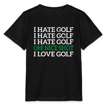 Le golf - T-shirt bio MINI CREATOR Stanley/Stella Enfant - noir - Devant - Mikhail (115cm)