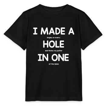 Le golf - T-shirt bio MINI CREATOR Stanley/Stella Enfant - noir - Devant - Mikhail (115cm)