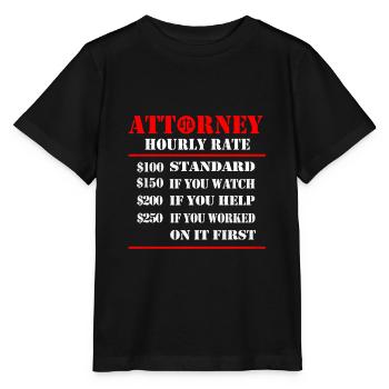 Lawyer Lawyer Lawyer Lawyer Judge - Stanley/Stella MINI CREATOR Kids’ T-Shirt - black - Front - Mikhail (115cm)