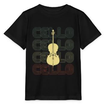 Cello - Stanley/Stella Kinder T-Shirt MINI CREATOR  - Schwarz - Vorne - Mikhail (115cm)