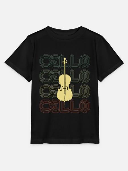 Cello - Stanley/Stella Kinder T-Shirt MINI CREATOR  - Schwarz