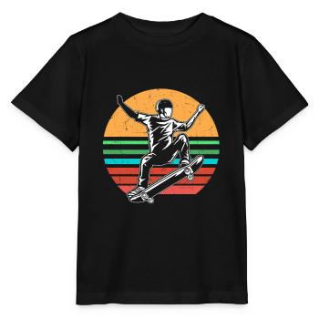 Vintage Skateboard - Stanley/Stella Kinder T-Shirt MINI CREATOR  - Schwarz - Vorne - Mikhail (115cm)