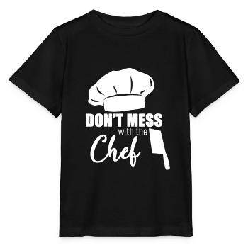 Cuisson - T-shirt bio MINI CREATOR Stanley/Stella Enfant - noir - Devant - Mikhail (115cm)