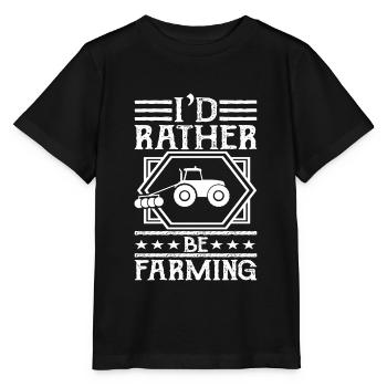 Farmer Farmer Farmer - Stanley/Stella MINI CREATOR Kids’ T-Shirt - black - Front - Mikhail (115cm)