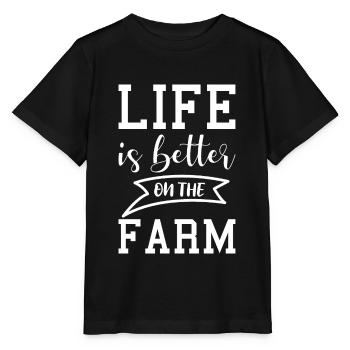 Farmer Farmer Farmer - Stanley/Stella MINI CREATOR Kids’ T-Shirt - black - Front - Mikhail (115cm)