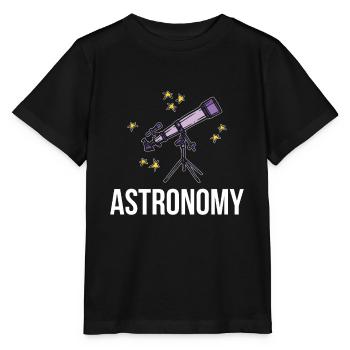 Astronomie - Stanley/Stella Kinder T-Shirt MINI CREATOR  - Schwarz - Vorne - Mikhail (115cm)