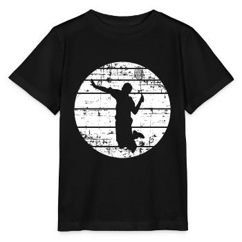 Tennis - Stanley/Stella MINI CREATOR Kids’ T-Shirt - black - Front - Mikhail (115cm)