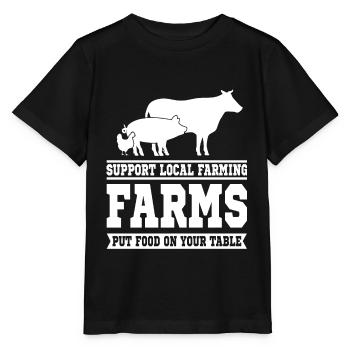Farmer Farmer Farmer - Stanley/Stella MINI CREATOR Kids’ T-Shirt - black - Front - Mikhail (115cm)