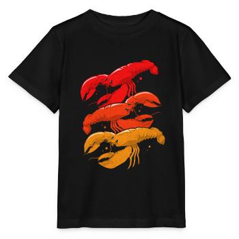 Lobster - Stanley/Stella MINI CREATOR Kids’ T-Shirt - black - Front - Mikhail (115cm)