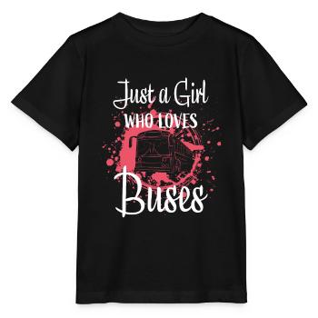 Bus Femme conductrice de bus - T-shirt bio MINI CREATOR Stanley/Stella Enfant - noir - Devant - Mikhail (115cm)