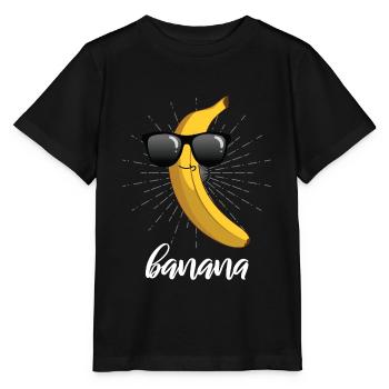 banana - Stanley/Stella MINI CREATOR Kids’ T-Shirt - black - Front - Mikhail (115cm)
