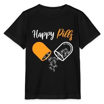 Happy Pills Fahrrad Rennrad - Stanley/Stella Kinder T-Shirt MINI CREATOR  - Schwarz - Vorne - Mikhail (115cm)