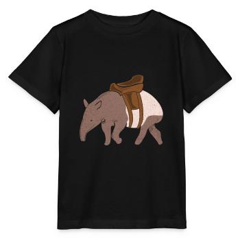 Tapir - T-shirt bio MINI CREATOR Stanley/Stella Enfant - noir - Devant - Mikhail (115cm)
