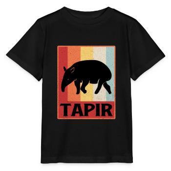 Tapir - T-shirt bio MINI CREATOR Stanley/Stella Enfant - noir - Devant - Mikhail (115cm)