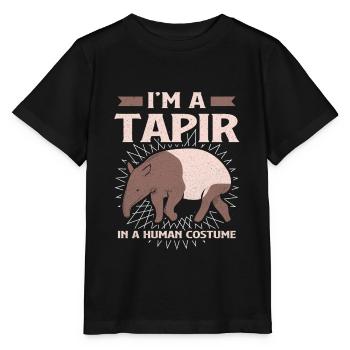 Tapir - T-shirt bio MINI CREATOR Stanley/Stella Enfant - noir - Devant - Mikhail (115cm)