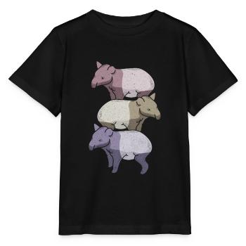 Tapir - T-shirt bio MINI CREATOR Stanley/Stella Enfant - noir - Devant - Mikhail (115cm)