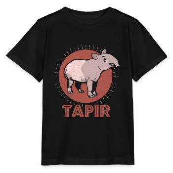 Tapir - T-shirt bio MINI CREATOR Stanley/Stella Enfant - noir - Devant - Mikhail (115cm)