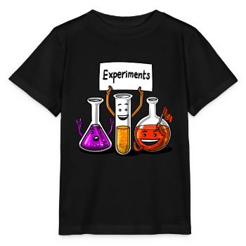 Chemistry Science Experiments Funny School Student - Stanley/Stella MINI CREATOR Kids’ T-Shirt - black - Front - Mikhail (115cm)