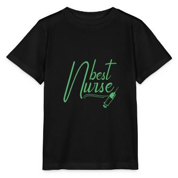 Aide-soignante - T-shirt bio MINI CREATOR Stanley/Stella Enfant - noir - Devant - Mikhail (115cm)