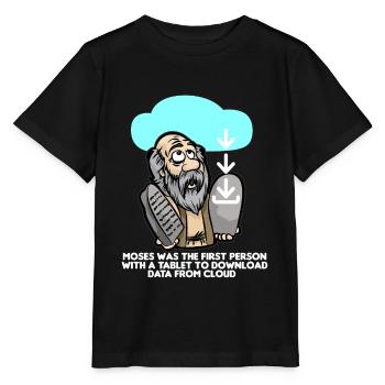DOWNLOAD MOSES Cloud Computing IT Informatiker - Stanley/Stella Kinder T-Shirt MINI CREATOR  - Schwarz - Vorne - Mikhail (115cm)
