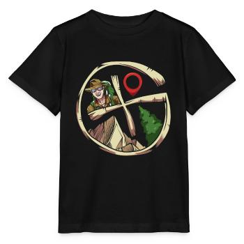 Geocaching - T-shirt bio MINI CREATOR Stanley/Stella Enfant - noir - Devant - Mikhail (115cm)