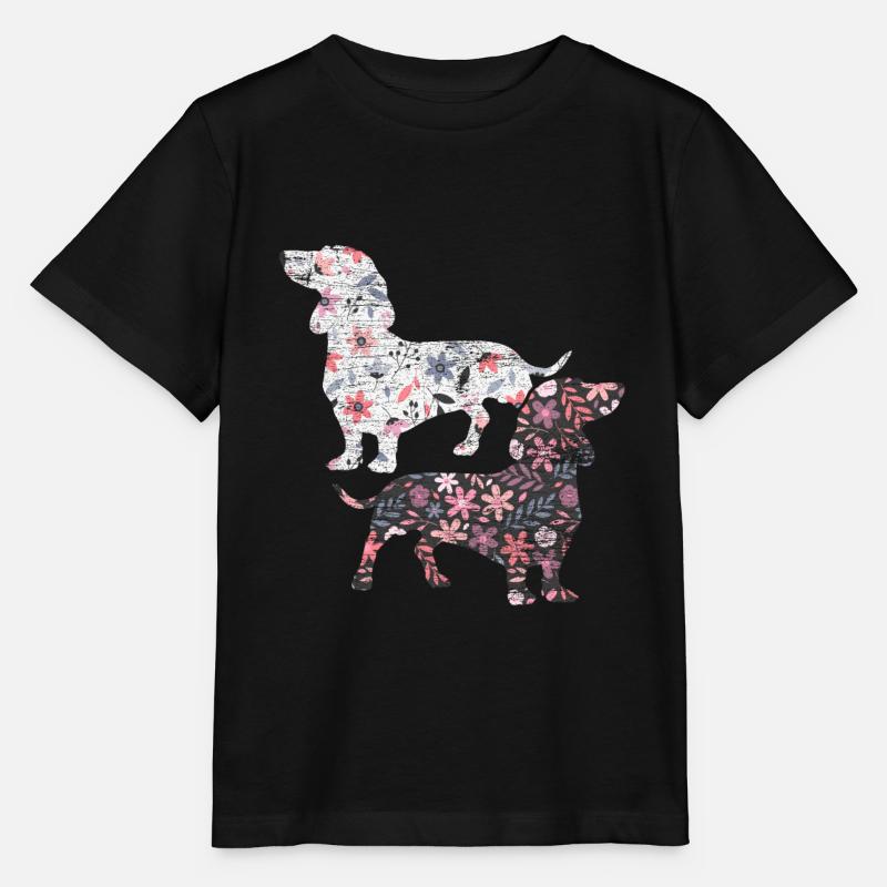Dackel Haustier - Stanley/Stella Kinder T-Shirt MINI CREATOR  - Schwarz