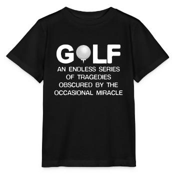Golfing - Stanley/Stella MINI CREATOR Kids’ T-Shirt - black - Front - Mikhail (115cm)