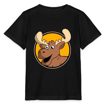 Elche Elche Hirsch Geweih Rentier Reh Geschenk - Stanley/Stella Kinder T-Shirt MINI CREATOR  - Schwarz - Vorne - Mikhail (115cm)