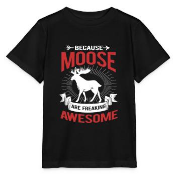 Elche Elche Hirsch Geweih Rentier Reh Geschenk - Stanley/Stella Kinder T-Shirt MINI CREATOR  - Schwarz - Vorne - Mikhail (115cm)
