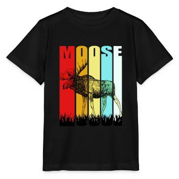 Elche Elche Hirsch Geweih Rentier Reh Geschenk - Stanley/Stella Kinder T-Shirt MINI CREATOR  - Schwarz - Vorne - Mikhail (115cm)