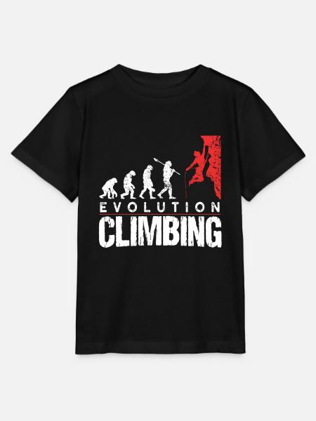 Klettern Evolution - Stanley/Stella Kinder T-Shirt MINI CREATOR - Schwarz