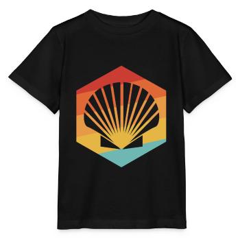 Muschel - Stanley/Stella Kinder T-Shirt MINI CREATOR  - Schwarz - Vorne - Mikhail (115cm)