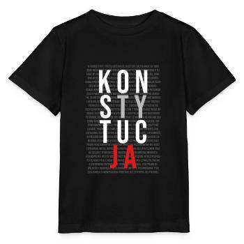 Constitution de Konstytucja | Pologne, polonaise, polonaise - T-shirt bio MINI CREATOR Stanley/Stella Enfant - noir - Devant - Mikhail (115cm)