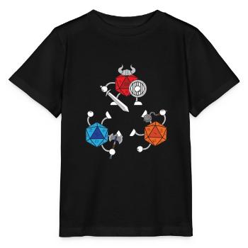Würfelspiel Spiele Würfeln - Stanley/Stella Kinder T-Shirt MINI CREATOR  - Schwarz - Vorne - Mikhail (115cm)