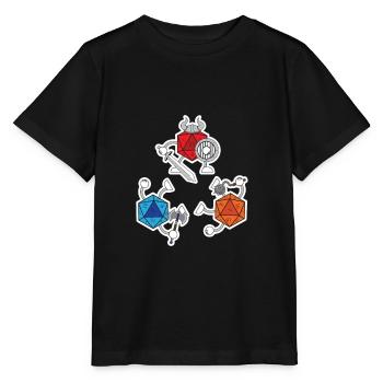 Würfel Würfelspiel Spieleabend - Stanley/Stella Kinder T-Shirt MINI CREATOR  - Schwarz - Vorne - Mikhail (115cm)