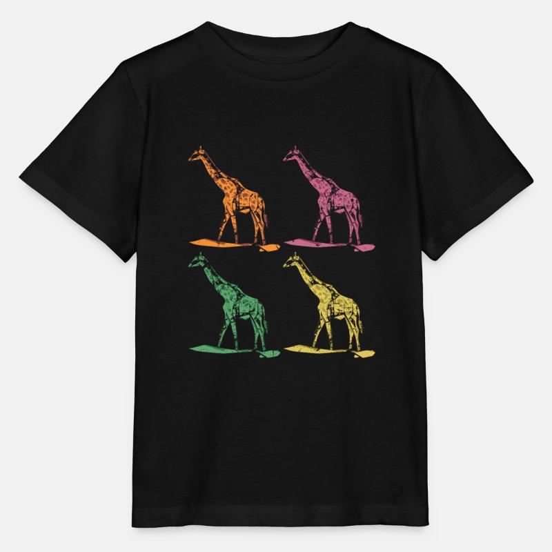 Girafe girafes - T-shirt bio MINI CREATOR Stanley/Stella Enfant - noir