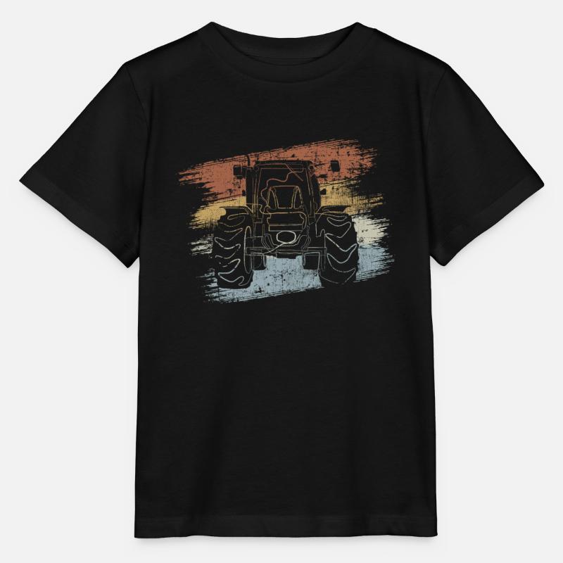 Traktor - Stanley/Stella Kinder T-Shirt MINI CREATOR  - Schwarz