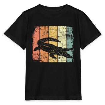 Alligator - Stanley/Stella Kinder T-Shirt MINI CREATOR  - Schwarz - Vorne - Mikhail (115cm)
