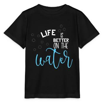 Croisière - Croisière - Croisière - Eau - T-shirt bio MINI CREATOR Stanley/Stella Enfant - noir - Devant - Mikhail (115cm)
