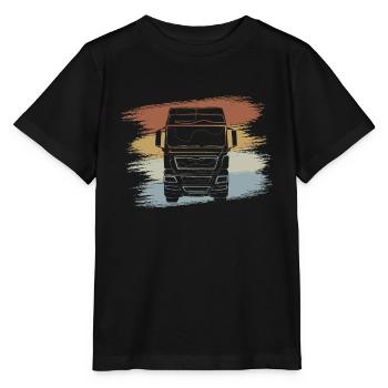 Camions camions - T-shirt bio MINI CREATOR Stanley/Stella Enfant - noir - Devant - Mikhail (115cm)