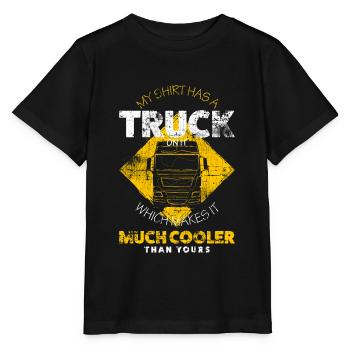 Truck - Stanley/Stella MINI CREATOR Kids’ T-Shirt - black - Front - Mikhail (115cm)