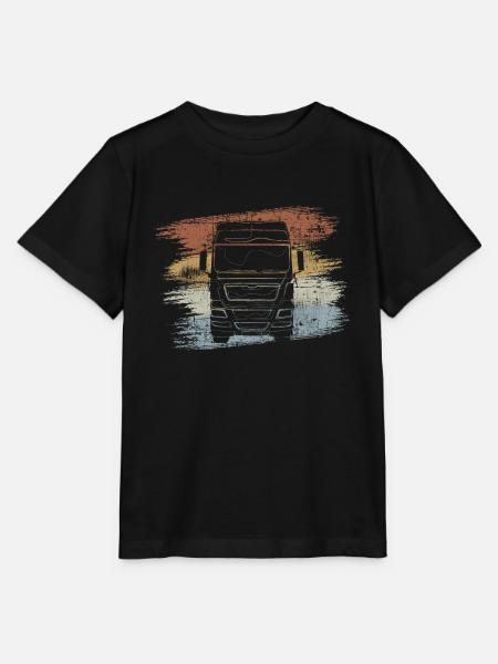 Trucker LKW - Stanley/Stella Kinder T-Shirt MINI CREATOR - Schwarz