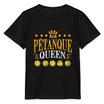 Pétanque - Stanley/Stella MINI CREATOR Kids’ T-Shirt - black - Front - Mikhail (115cm)