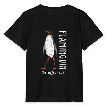 manchot - T-shirt bio MINI CREATOR Stanley/Stella Enfant - noir - Devant - Mikhail (115cm)